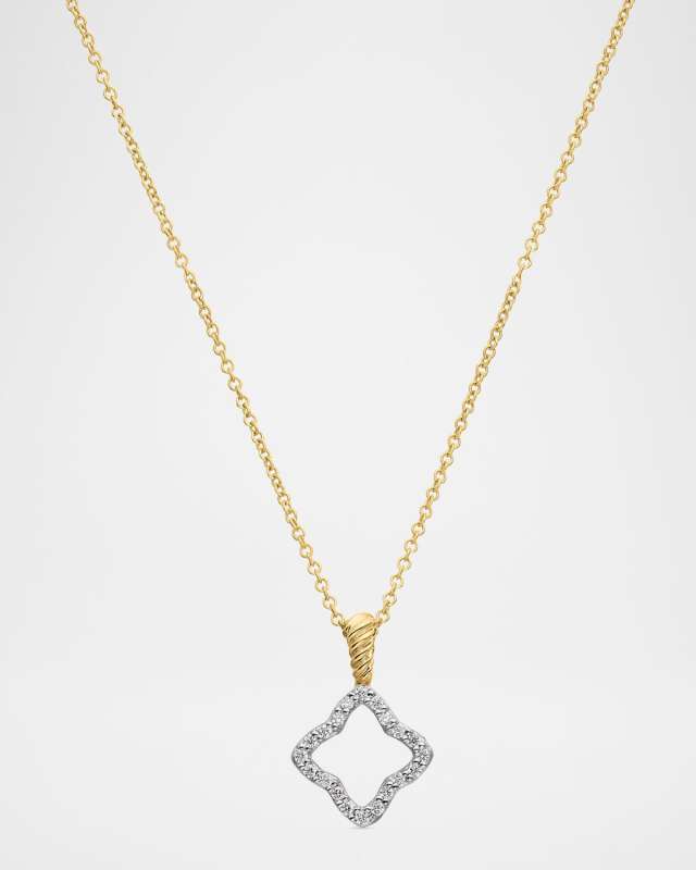 Cable Collectibles 18k Gold Quatrefoil Necklace